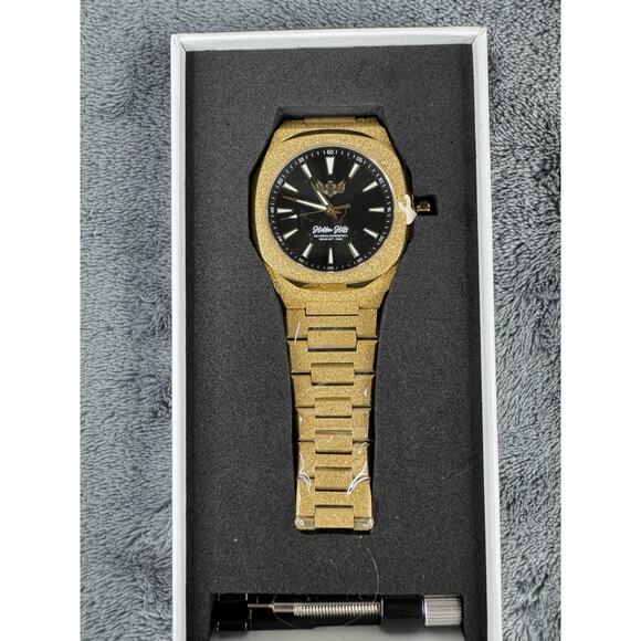 Hidden Hills Millennia G1 Watch Black Gold Frosted M-G1-BLKGLD-F New Box/Papers main image 4